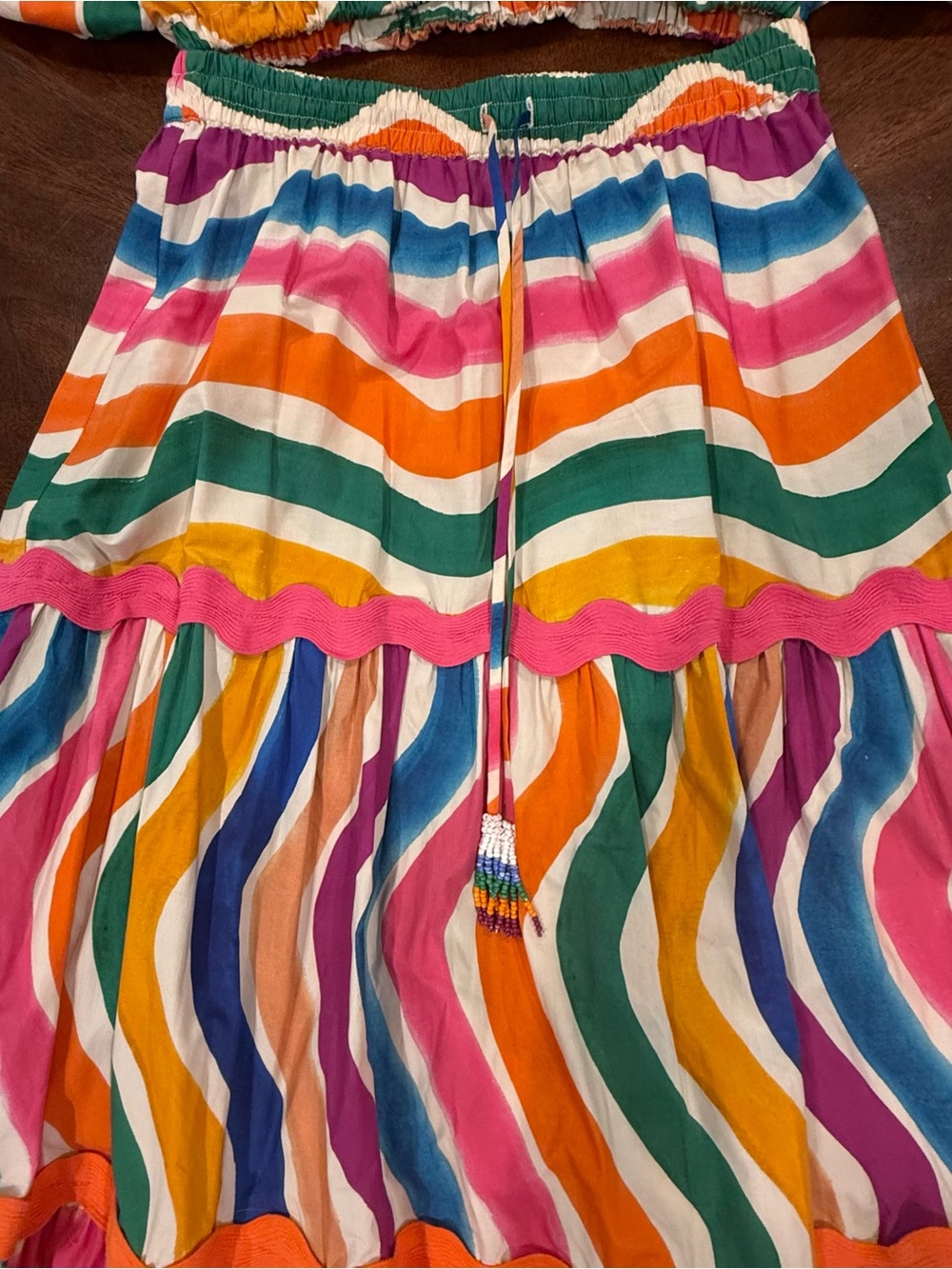 Farm Rio Dancing Stripes Two-Piece Set - Picture 4 of 16